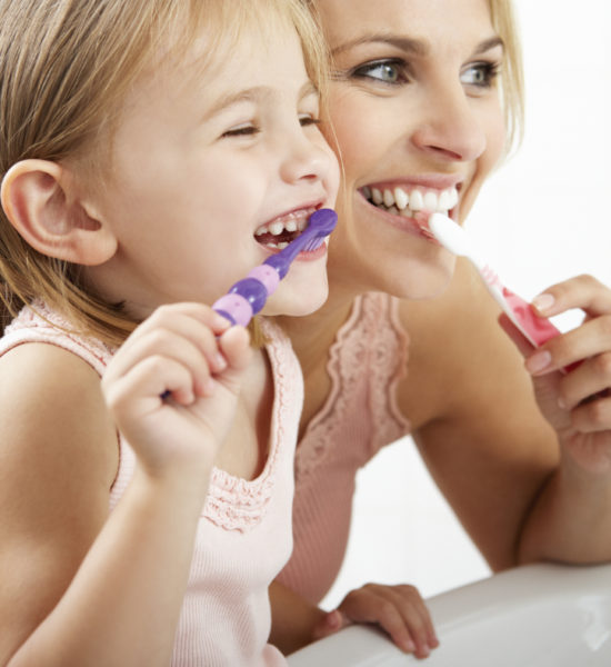 parent_three-01 brushing kids teeth
